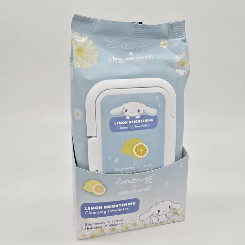 The Crème Shop X cinnamoroll Lemon Brightening Cleansing Towelettes Hydrating